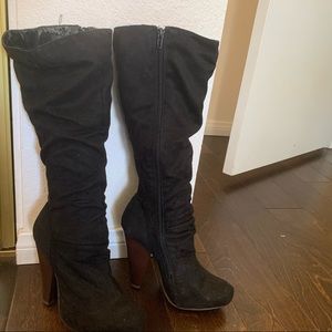 Black Suede Boots